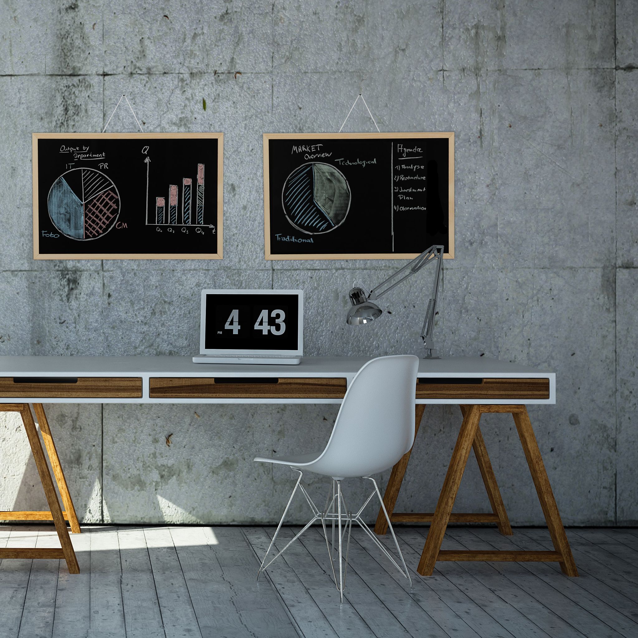 Kreidetafel mit Holzrahmen Hellbraun-Schwarz von Relaxdays