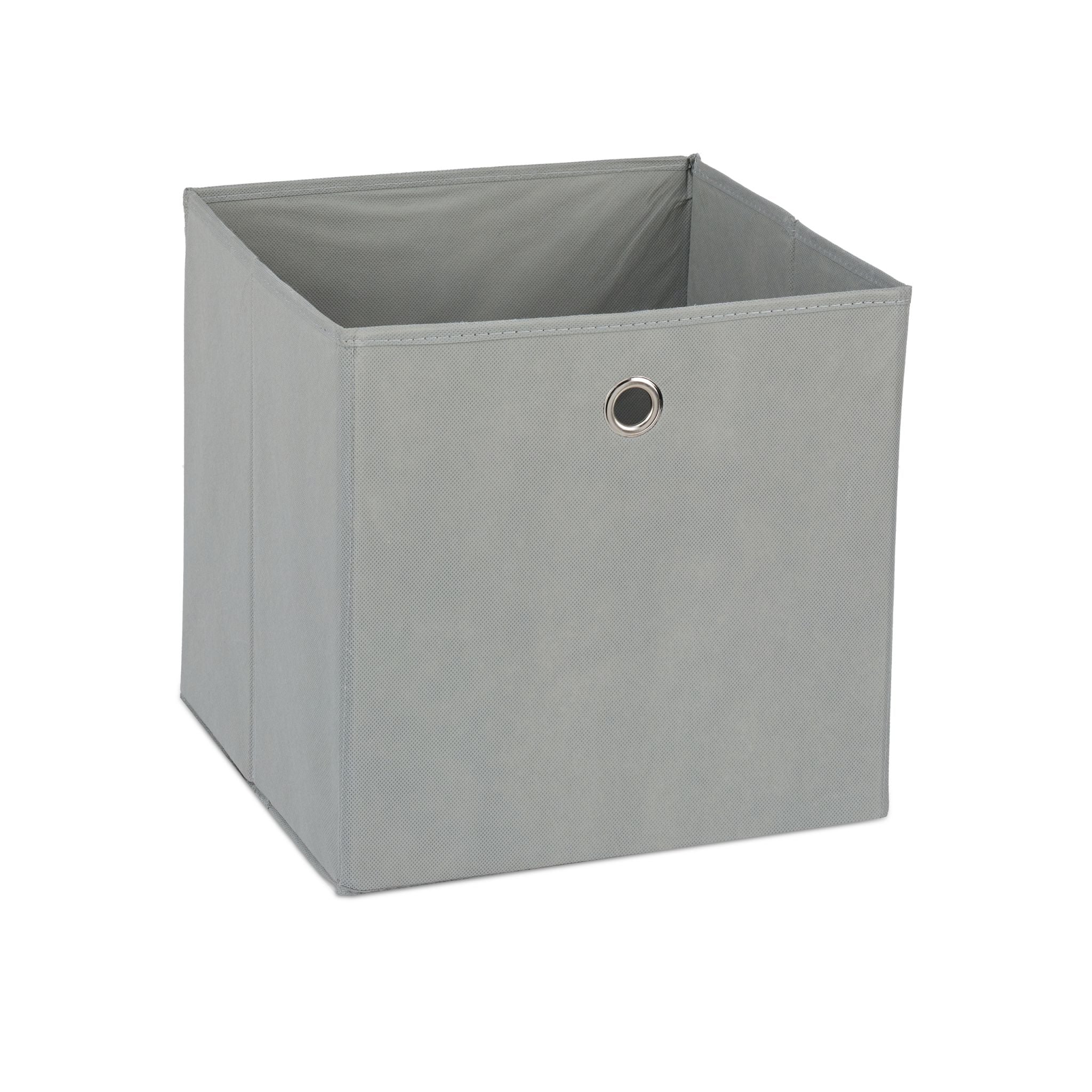 Aufbewahrungsbox Stoff 2er-Set Grau von Relaxdays