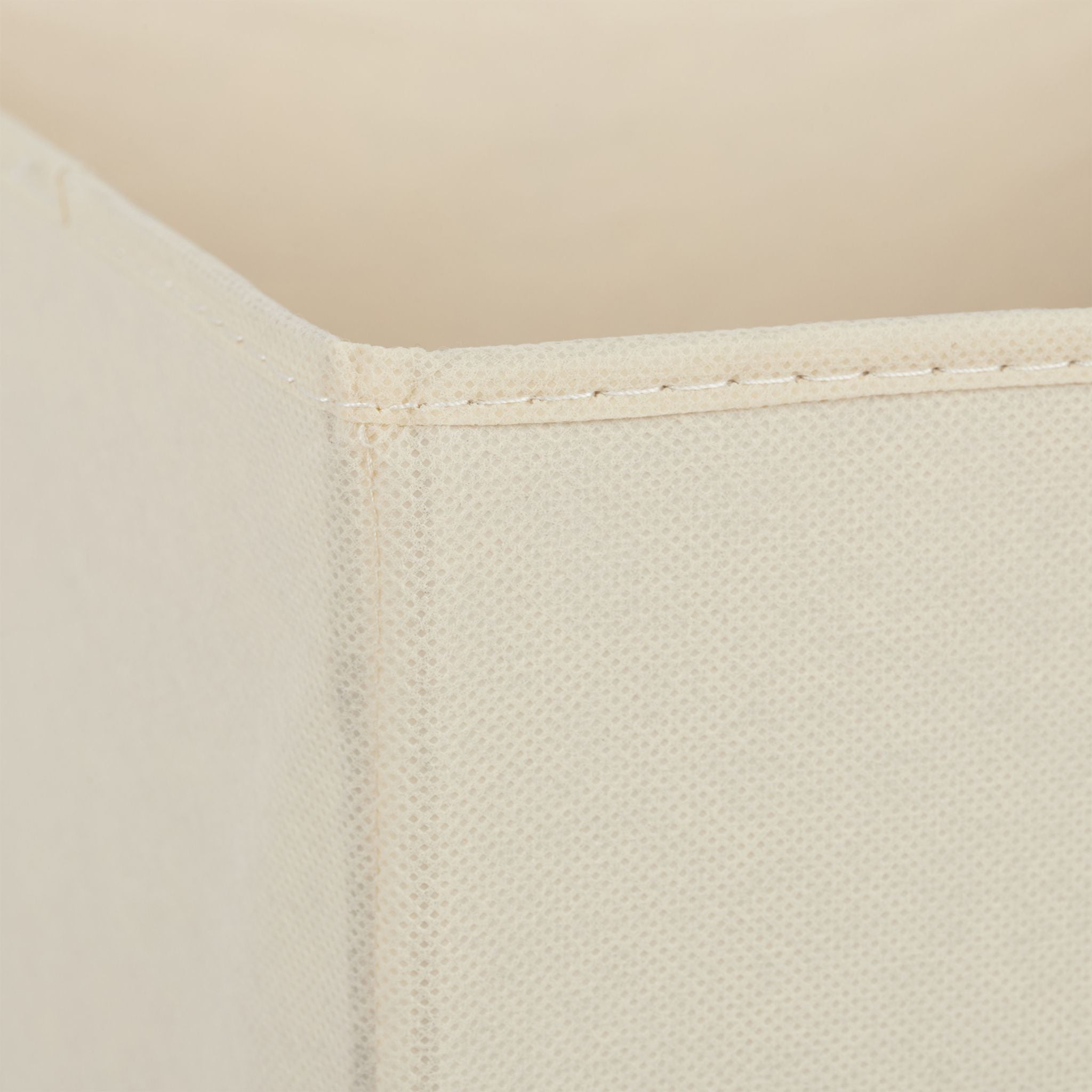 Aufbewahrungsbox Stoff 2er-Set Beige von Relaxdays