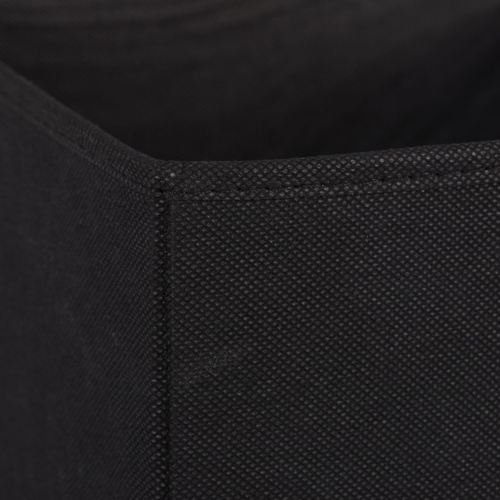 Aufbewahrungsbox Stoff 2er-Set Schwarz von Relaxdays
