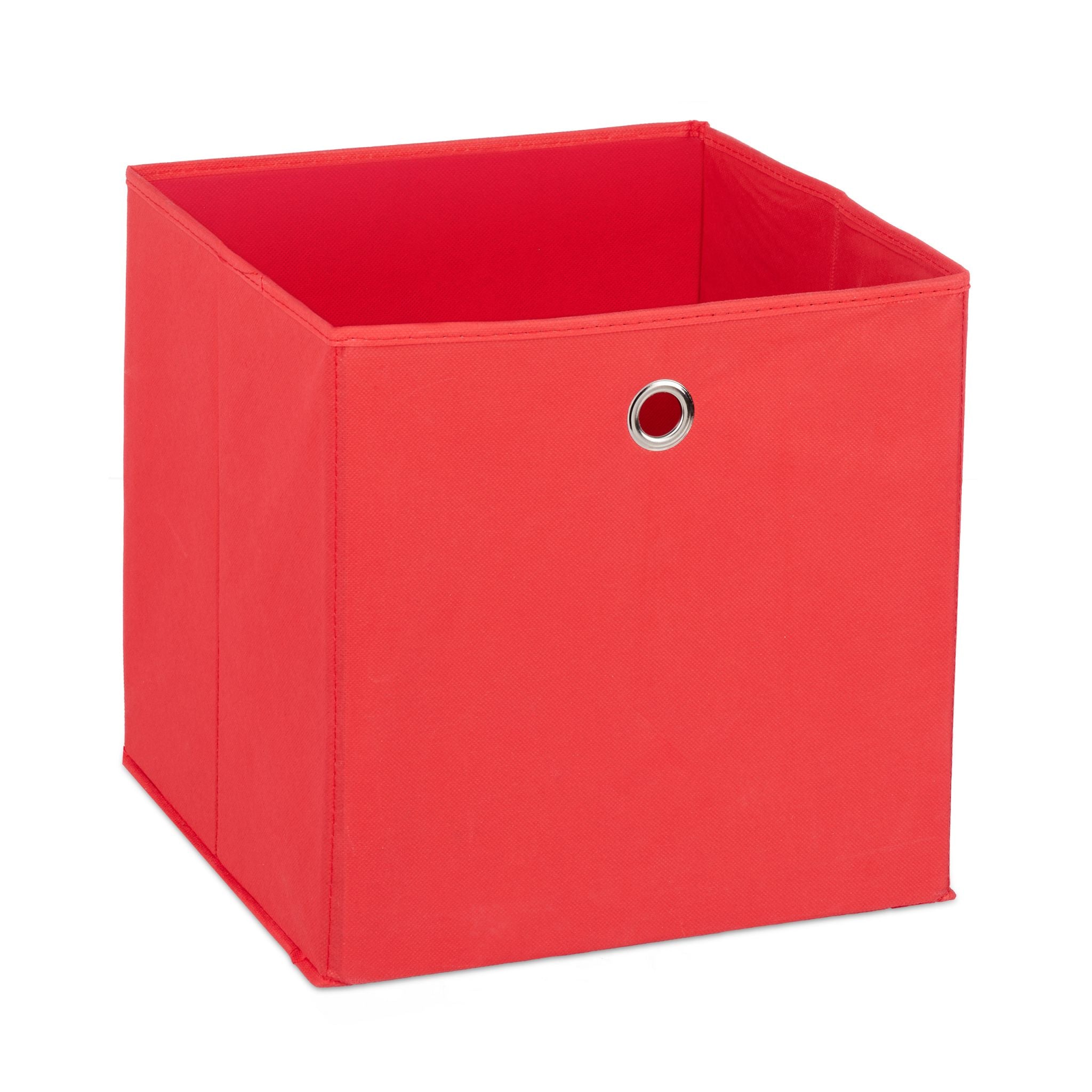 Aufbewahrungsbox Stoff 2er-Set Rot von Relaxdays