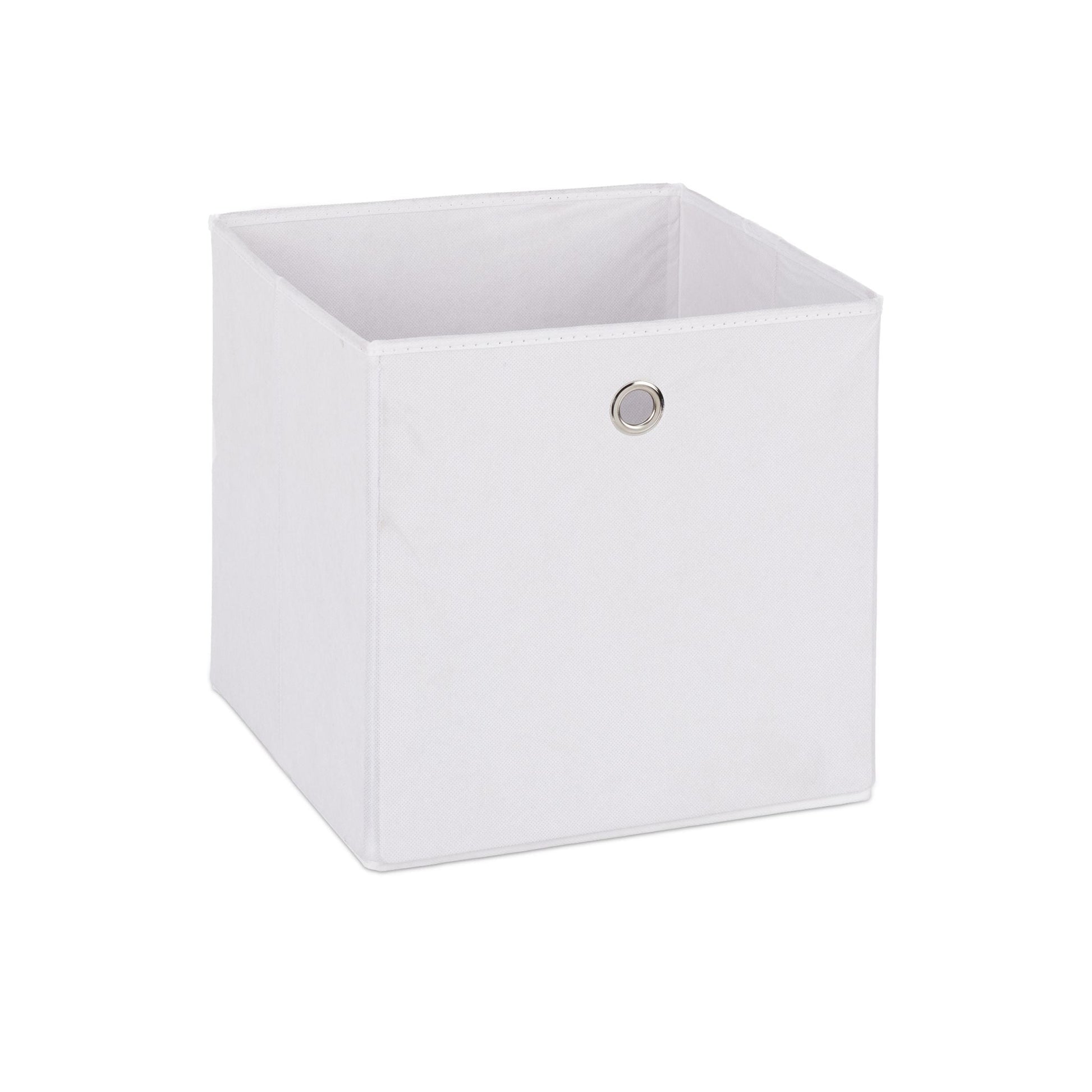 Aufbewahrungsbox Stoff 2er-Set Weiss von Relaxdays