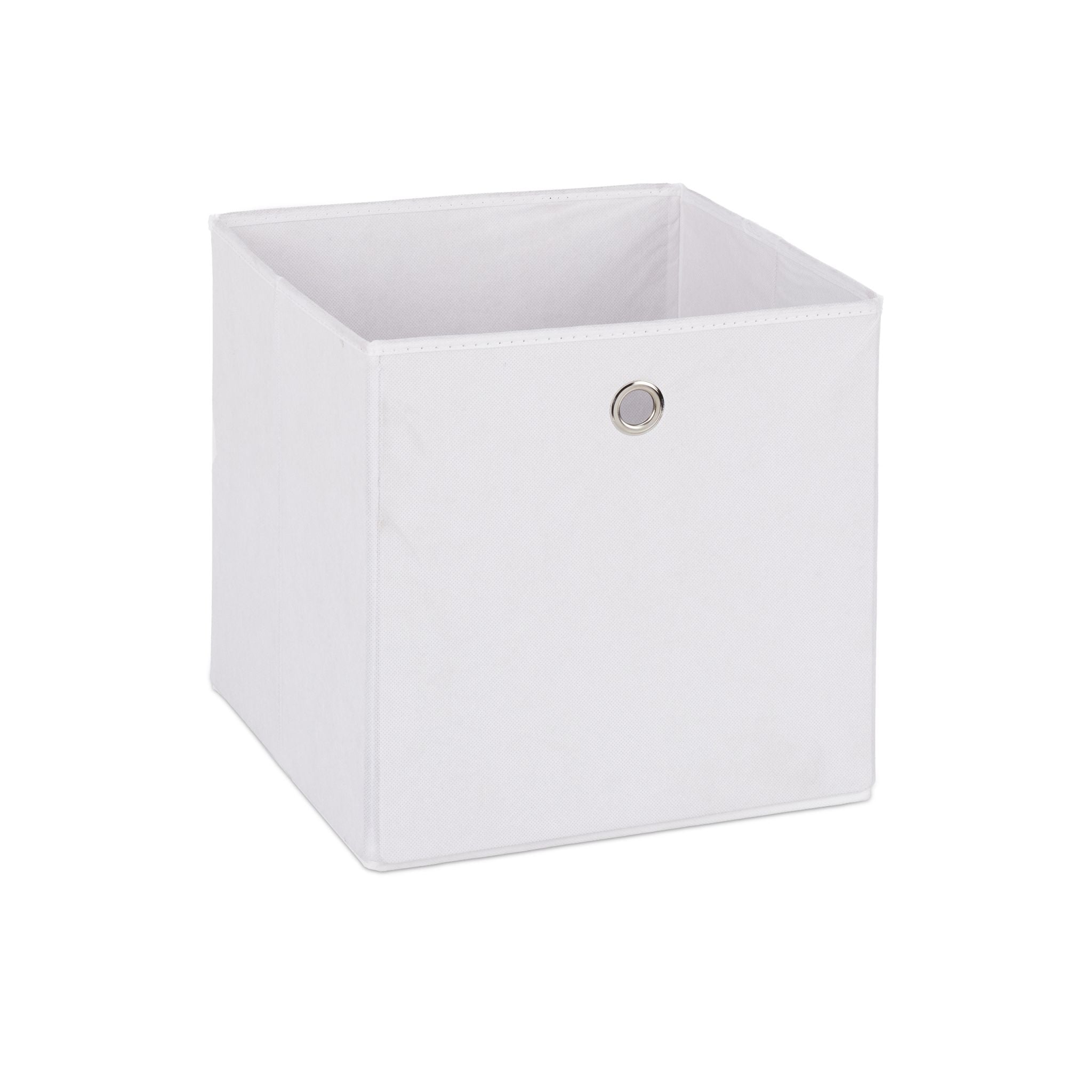 Aufbewahrungsbox Stoff 2er-Set Weiss von Relaxdays
