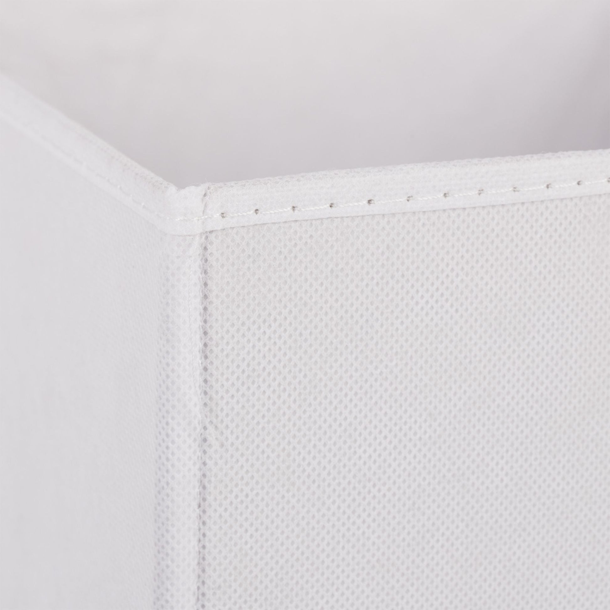 Aufbewahrungsbox Stoff 2er-Set Weiss von Relaxdays
