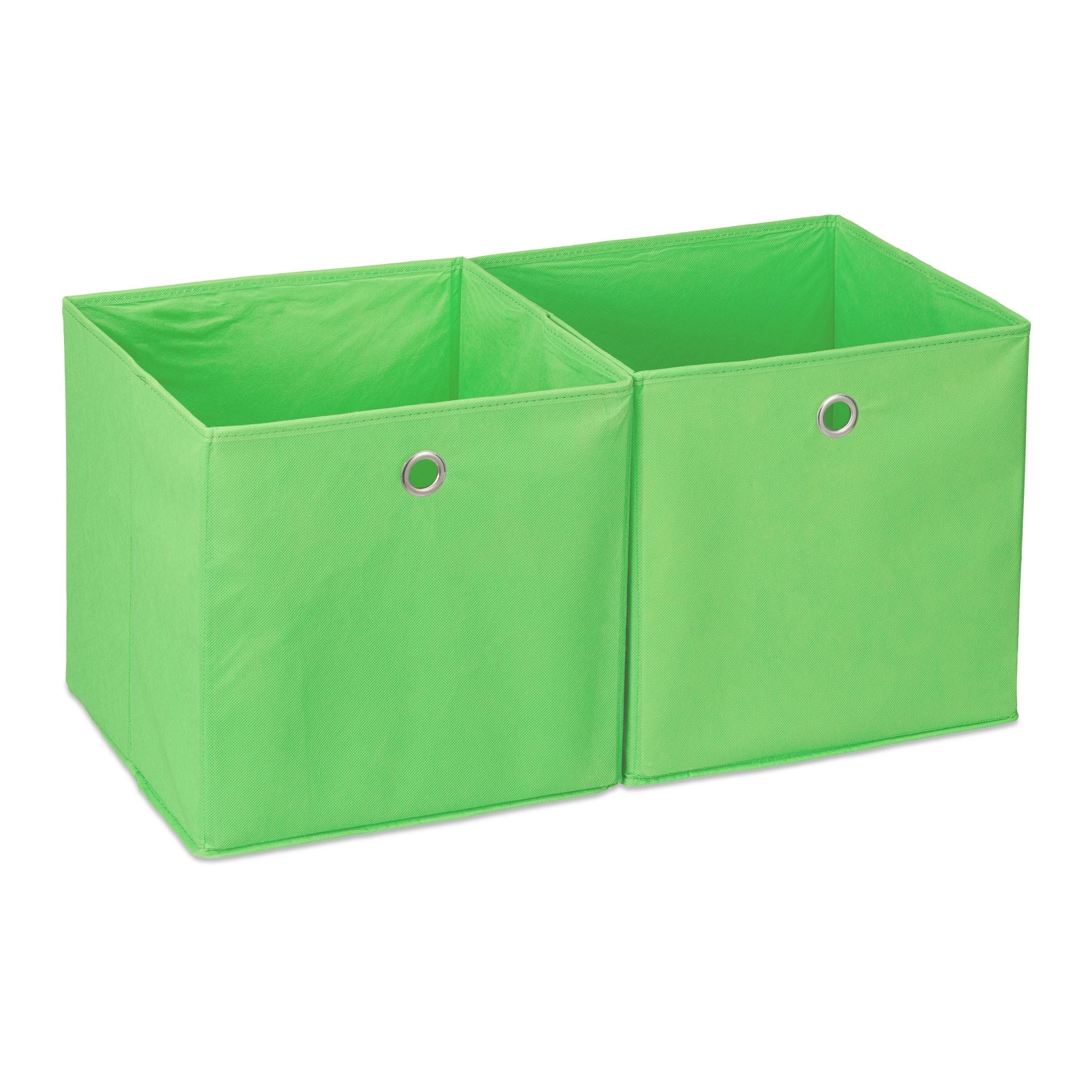 Aufbewahrungsbox Stoff 2er-Set Grün von Relaxdays
