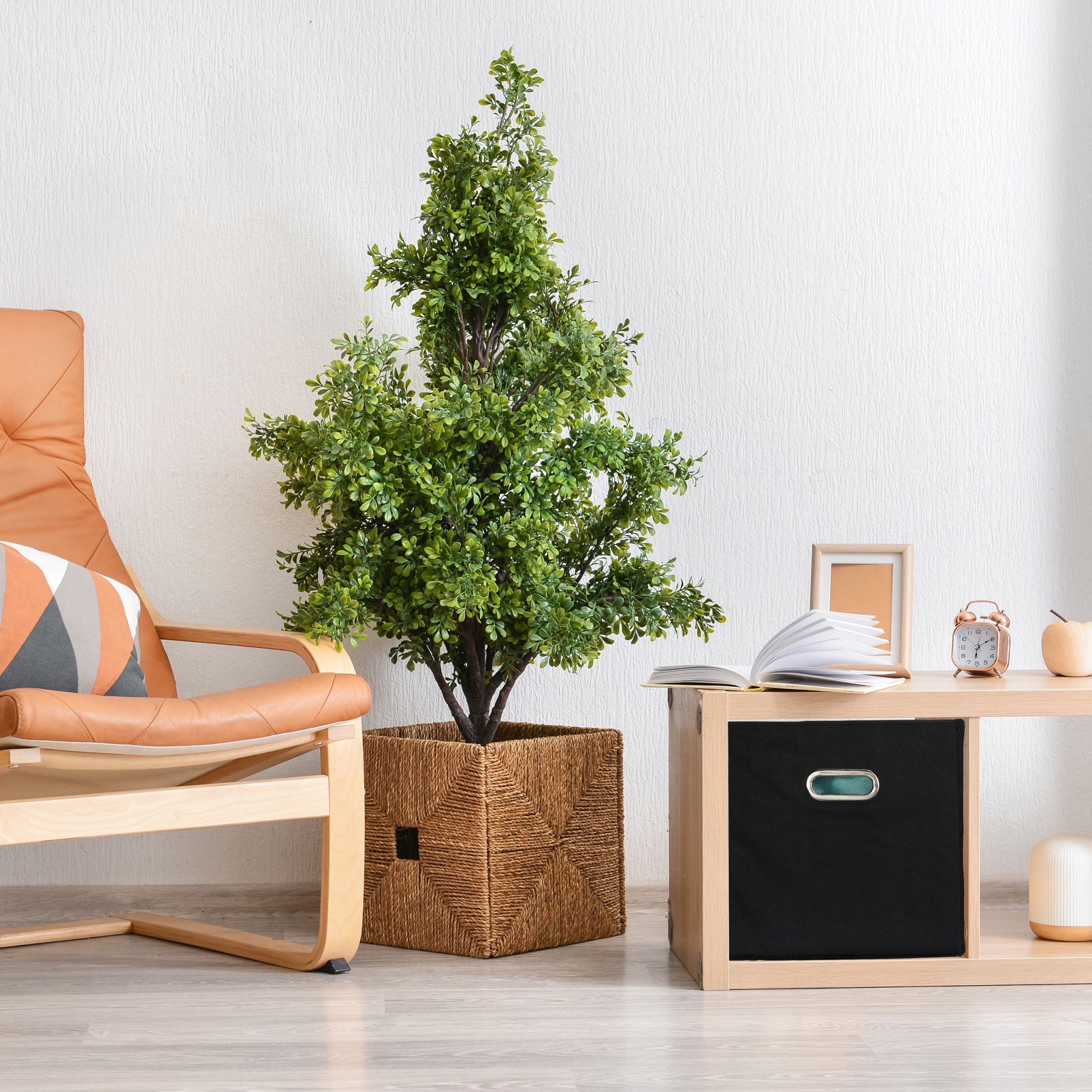 Aufbewahrungsbox Stoff 2er-Set Silber-Grau von Relaxdays