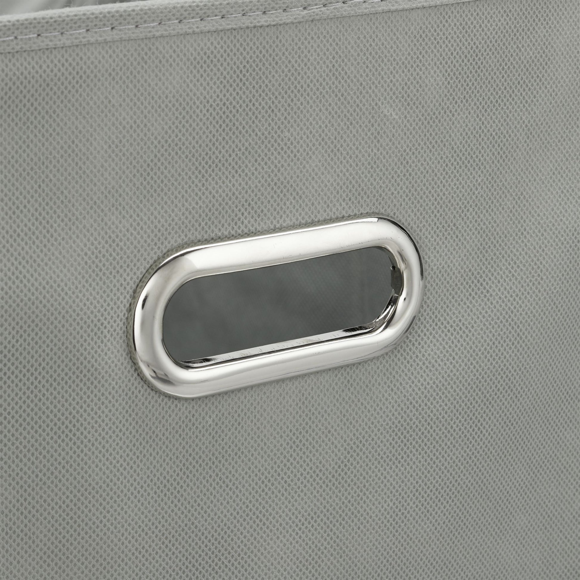 Aufbewahrungsbox Stoff 2er-Set Silber-Grau von Relaxdays