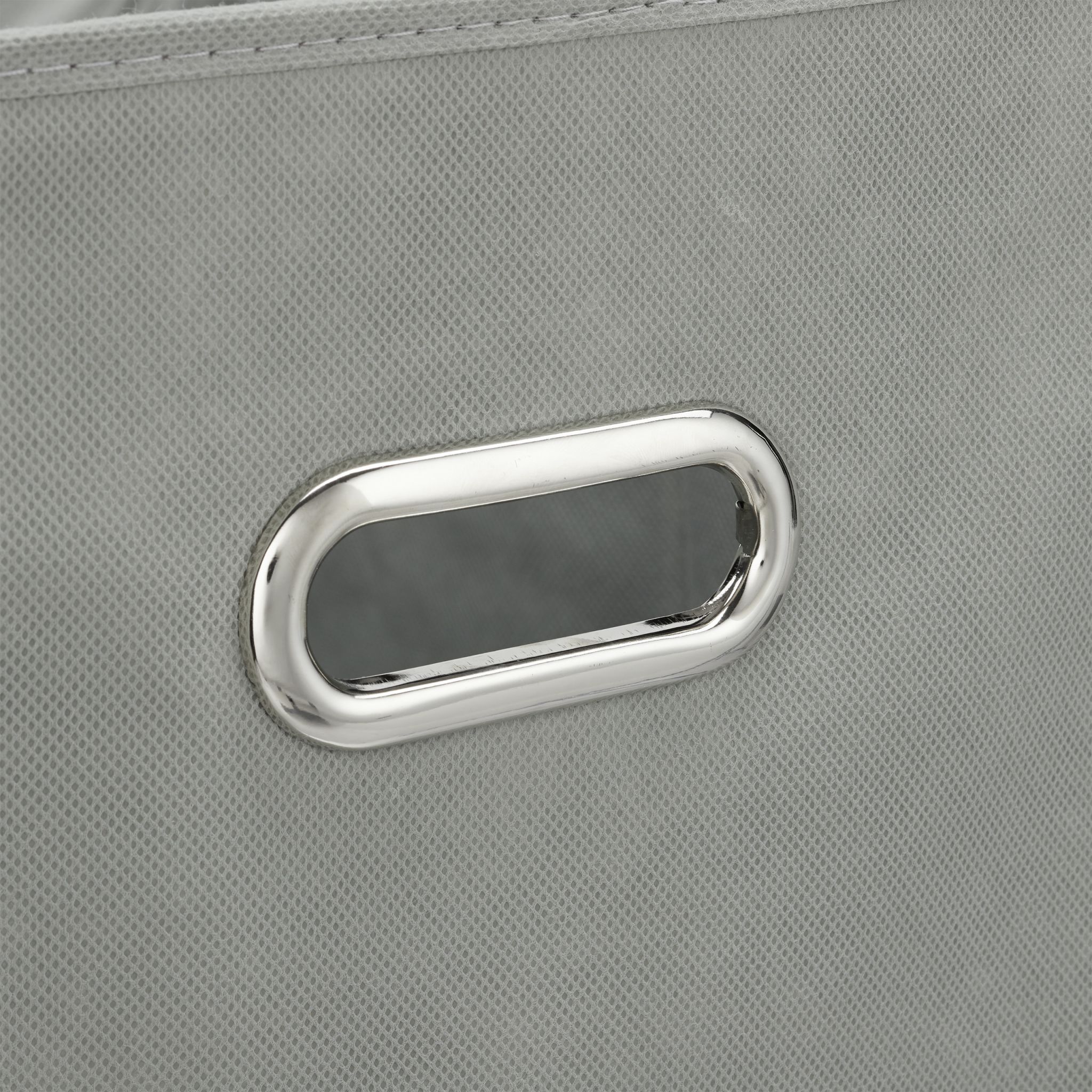 Aufbewahrungsbox Stoff 2er-Set Silber-Grau von Relaxdays