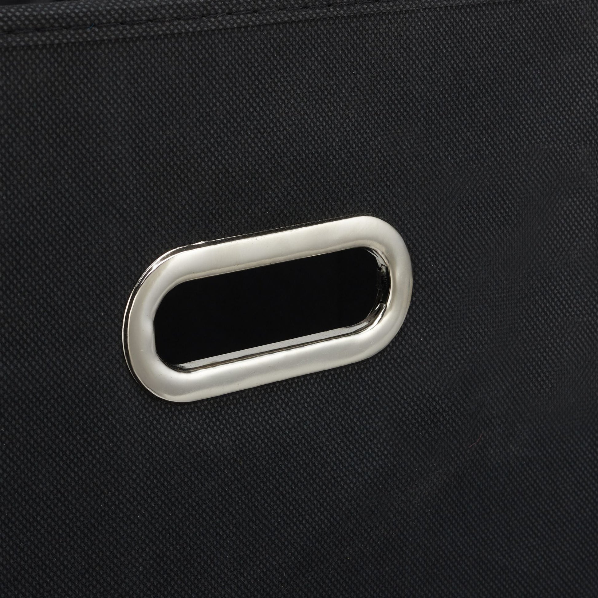 Aufbewahrungsbox Stoff 2er-Set Schwarz-Silber von Relaxdays