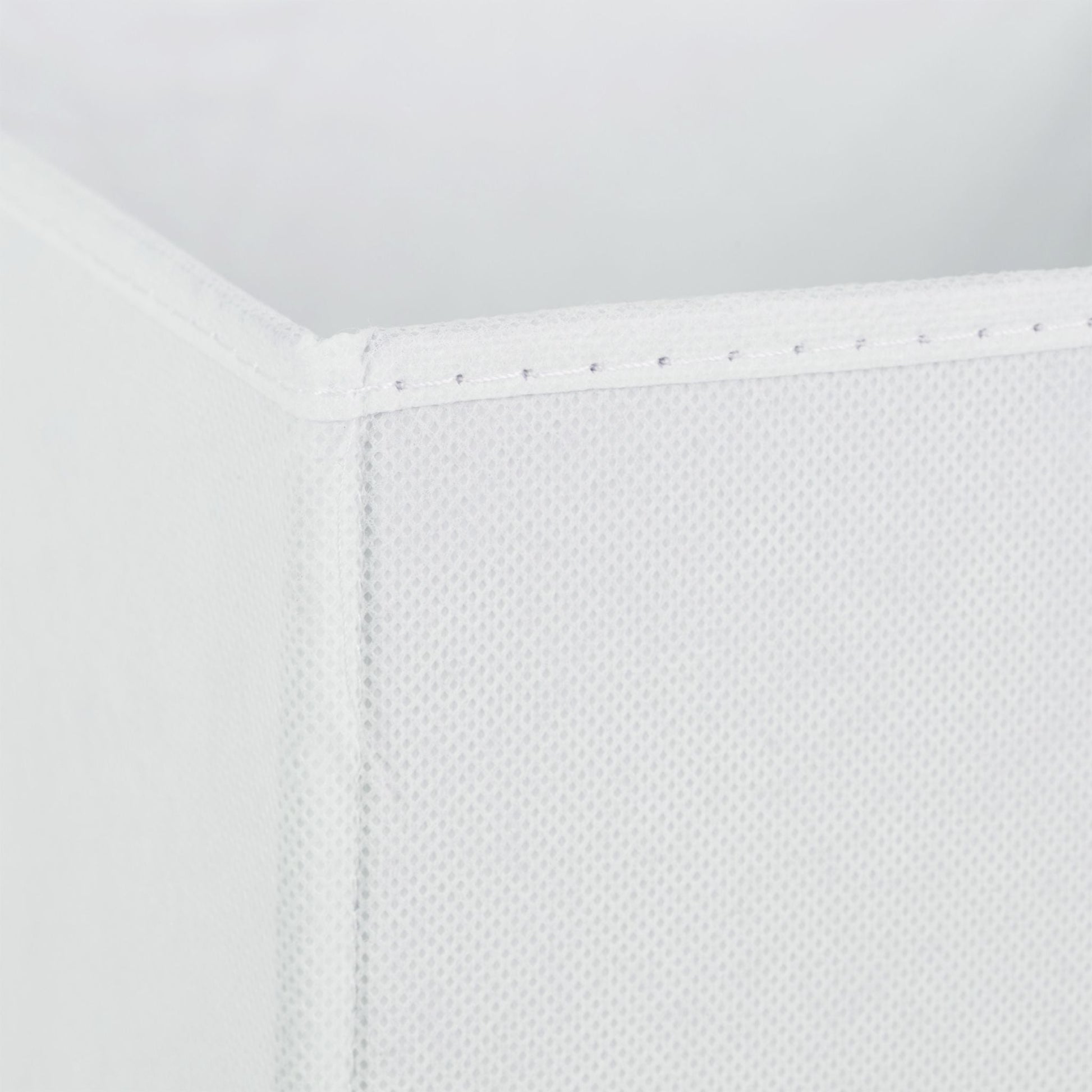 Aufbewahrungsbox Stoff 2er-Set Weiss-Silber von Relaxdays