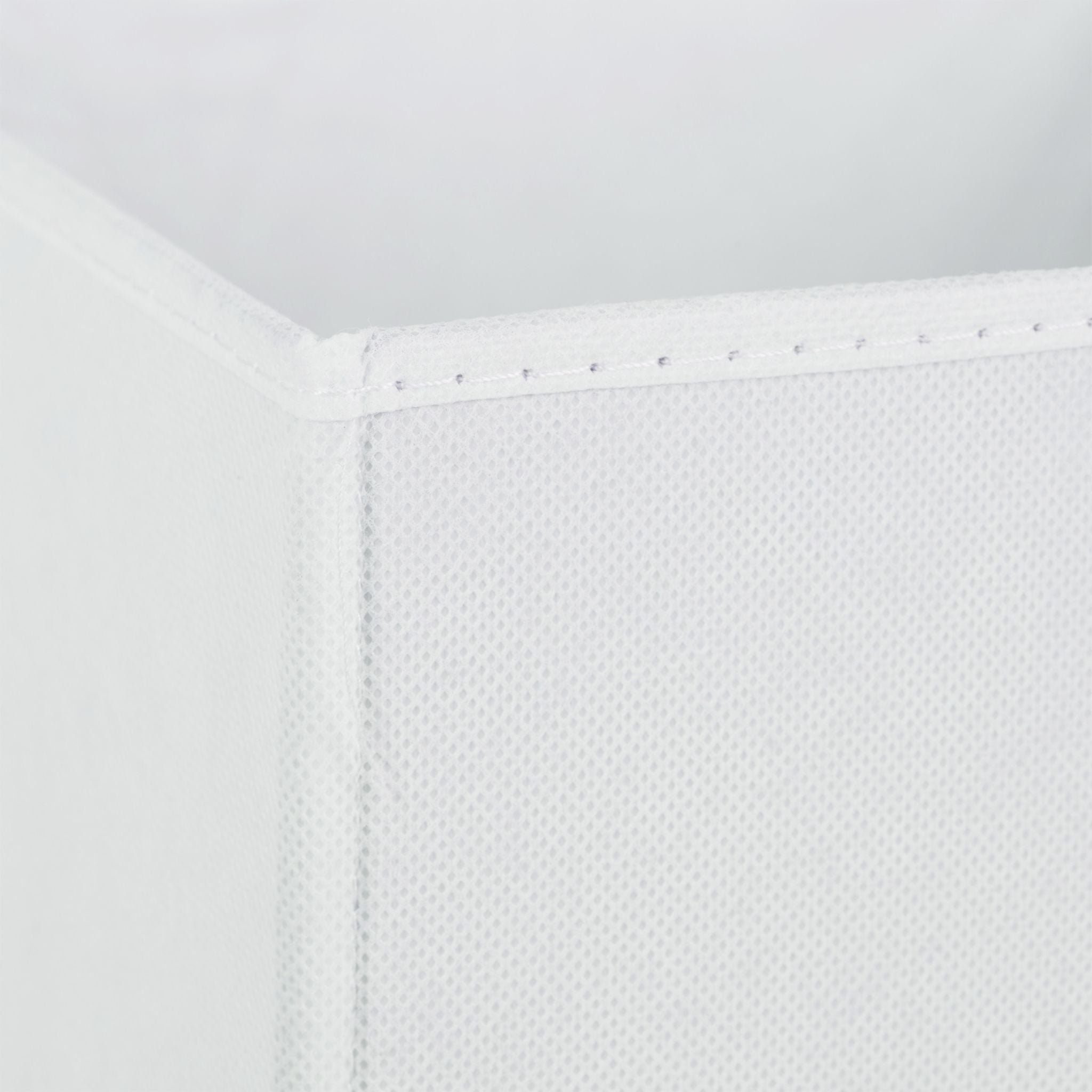Aufbewahrungsbox Stoff 2er-Set Weiss-Silber von Relaxdays
