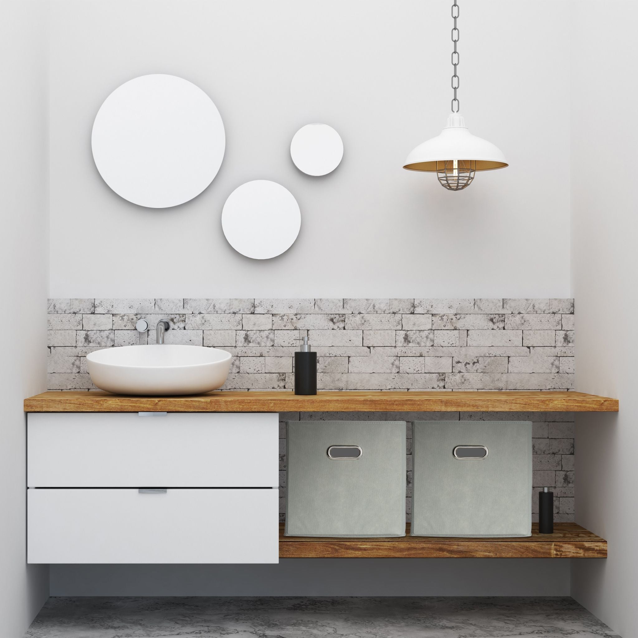 Aufbewahrungsbox Stoff 2er-Set Grün-Silber von Relaxdays