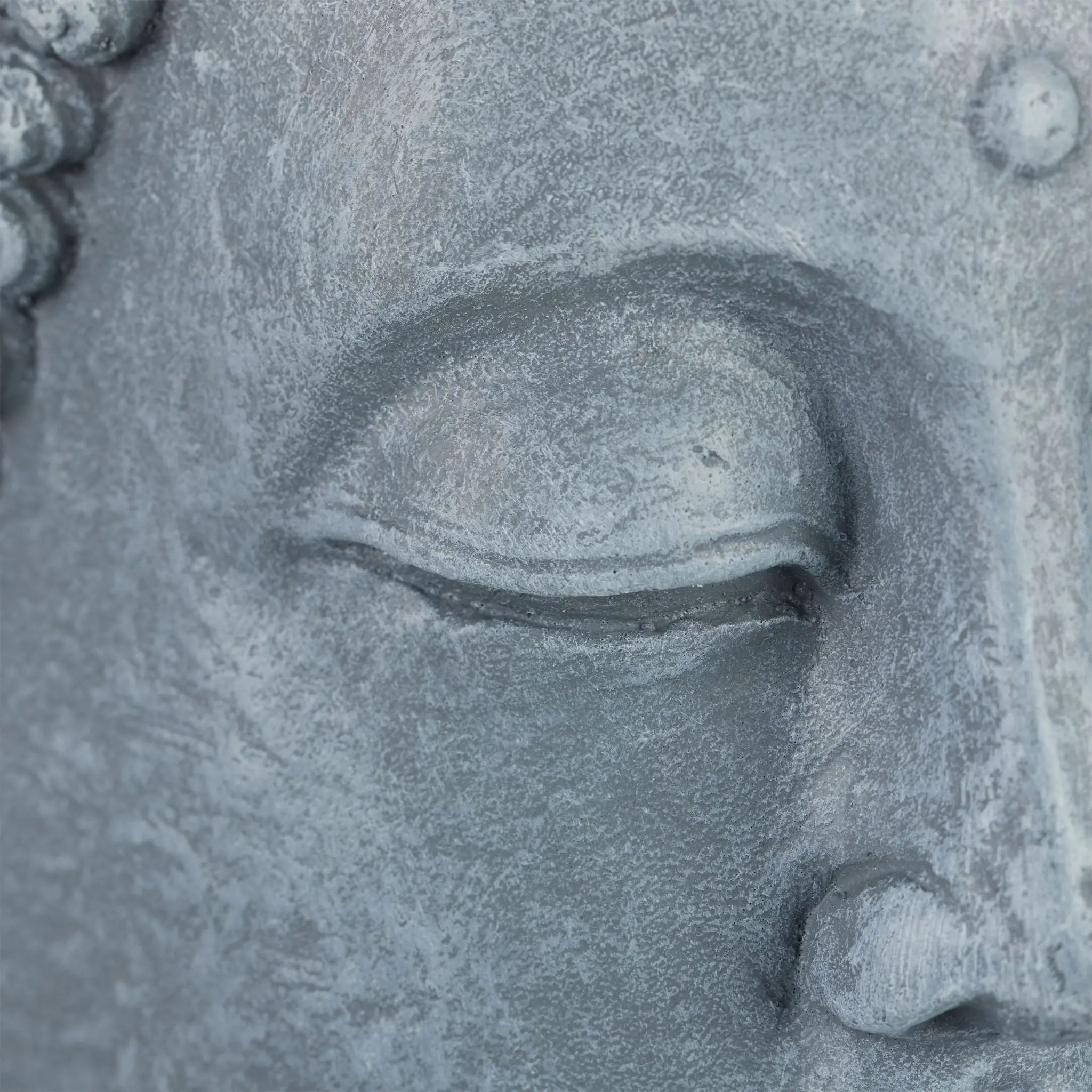 Buddha Figur 70cm Grau von Relaxdays