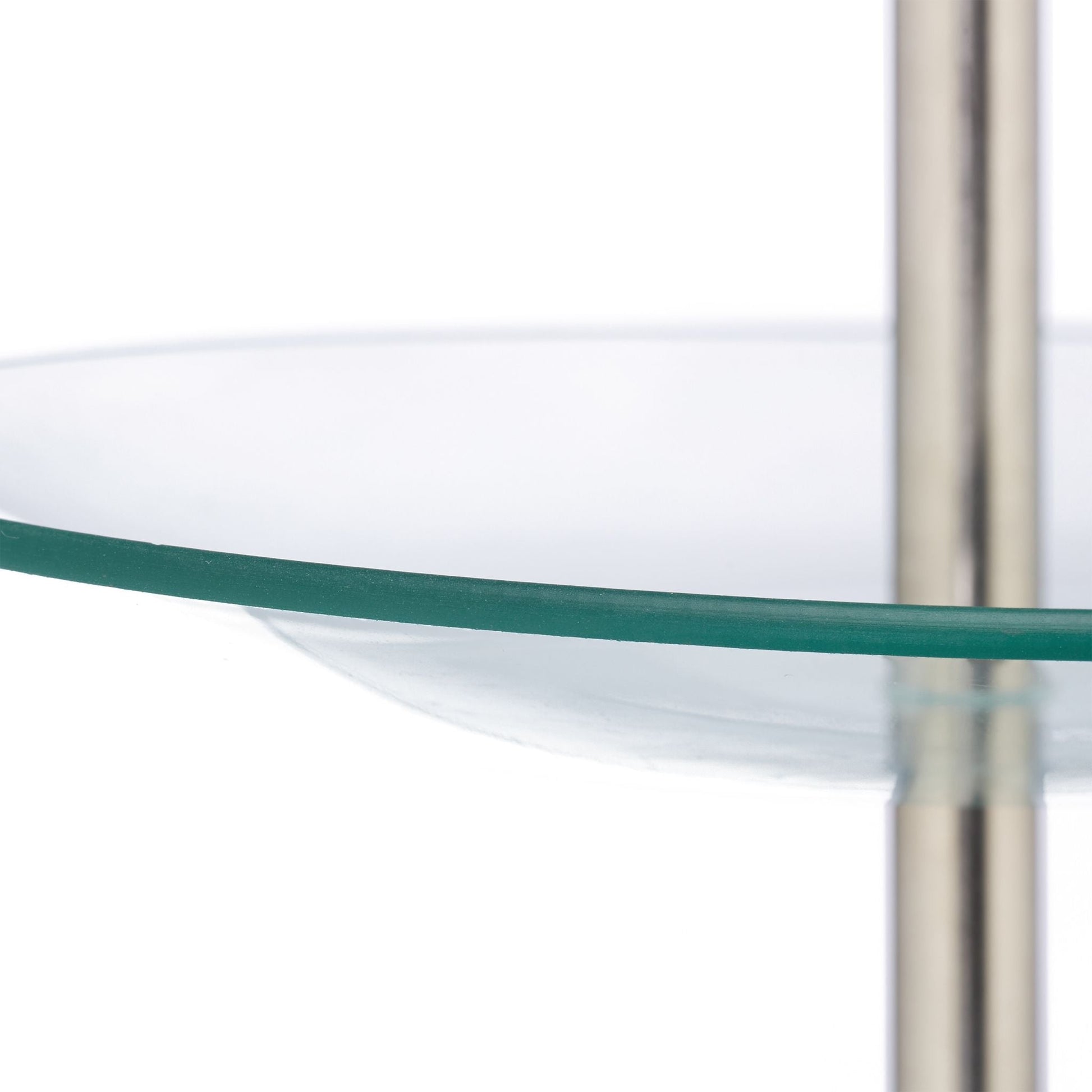 Runde Etagere 3-stufig Silber-Transparent von Relaxdays