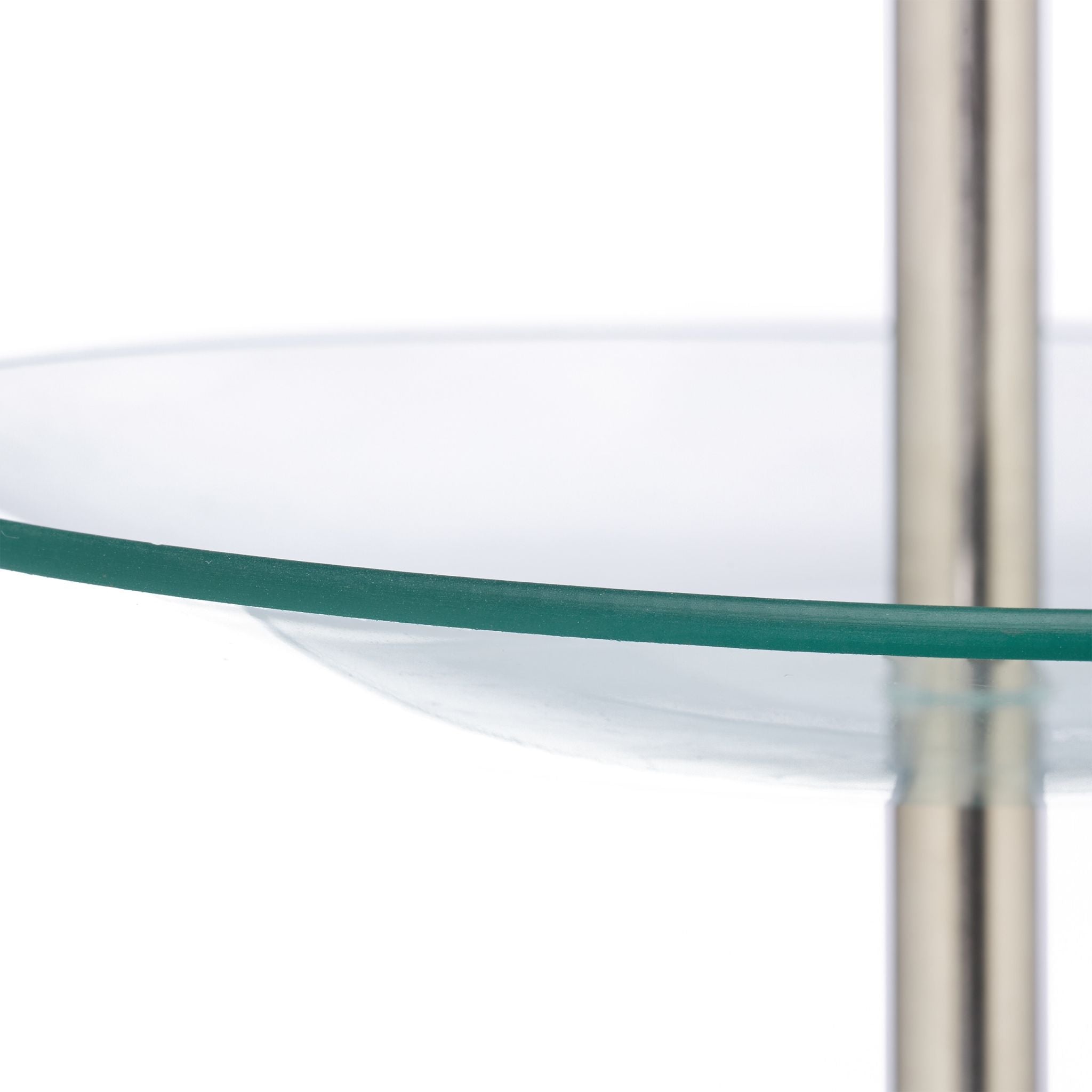 Runde Etagere 3-stufig Silber-Transparent von Relaxdays