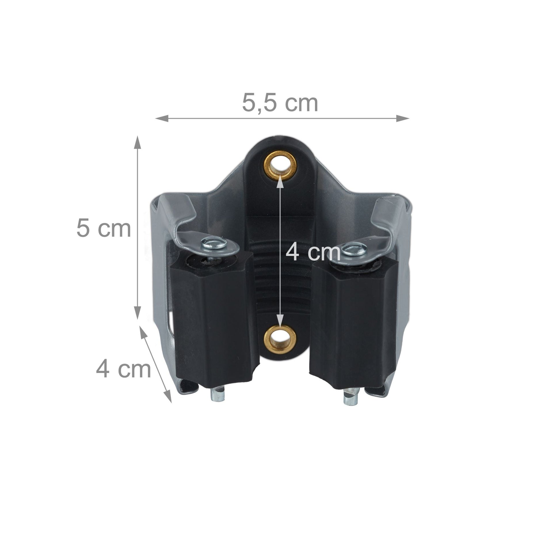 Gerätehalter 10er-Set Schwarz-Grau von Relaxdays