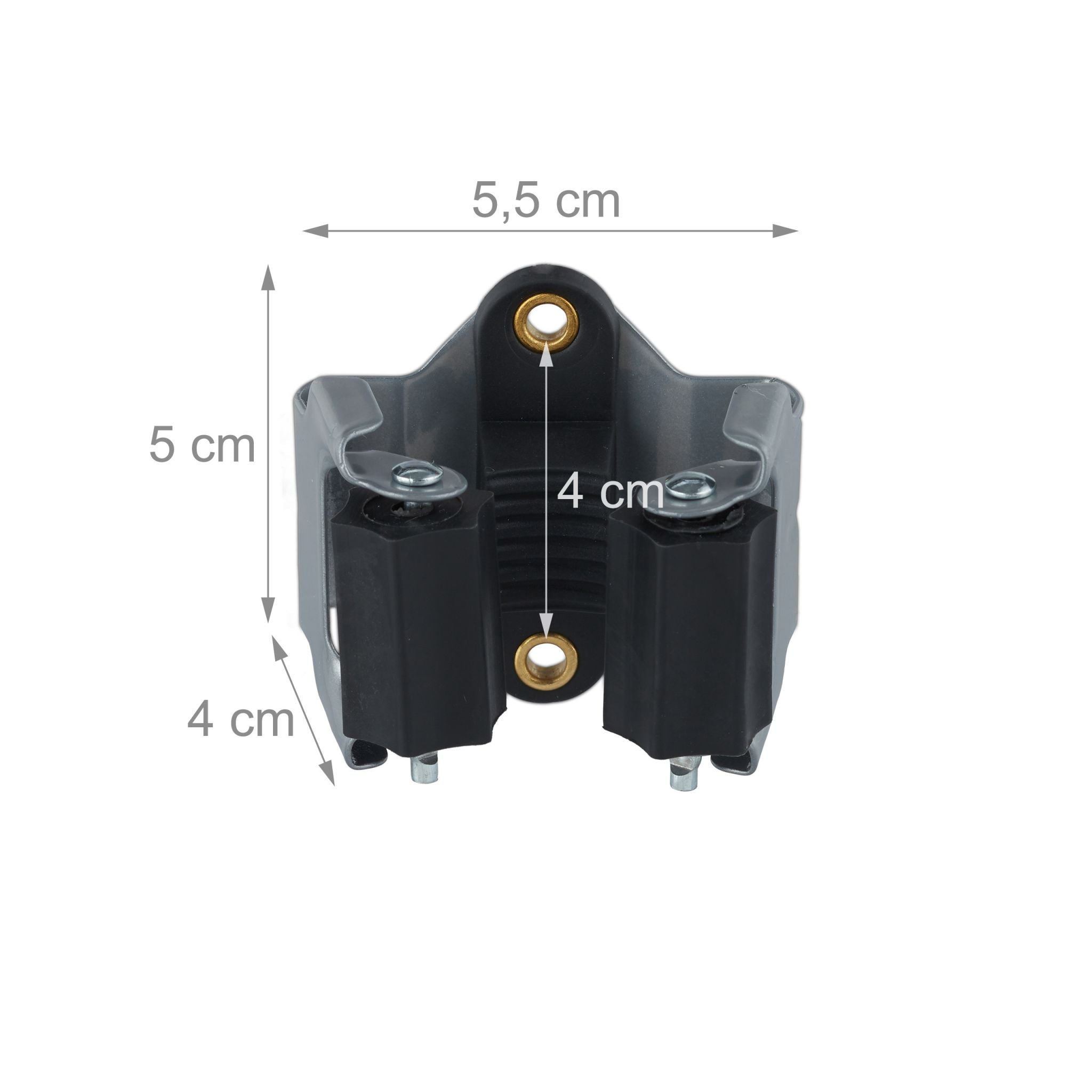 Gerätehalter 10er-Set Schwarz-Grau von Relaxdays