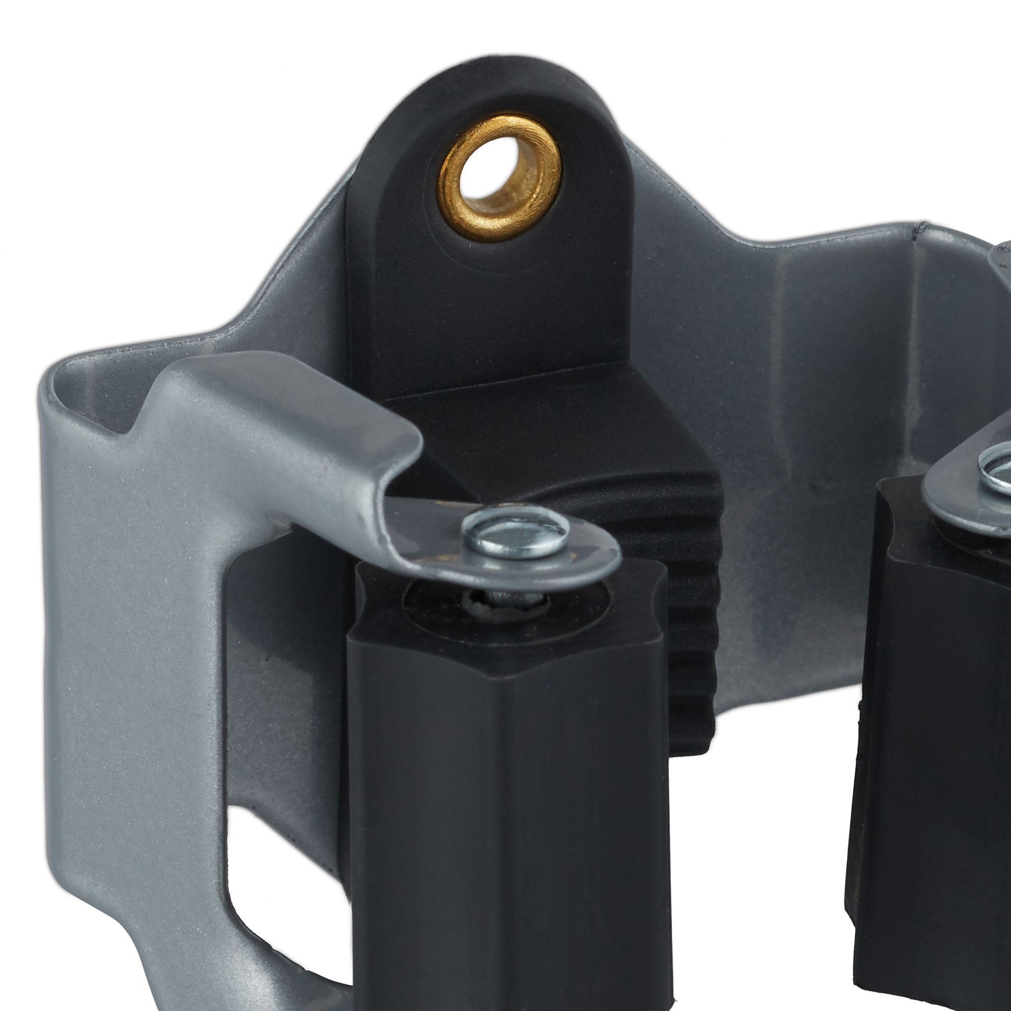Gerätehalter 10er-Set Schwarz-Grau von Relaxdays