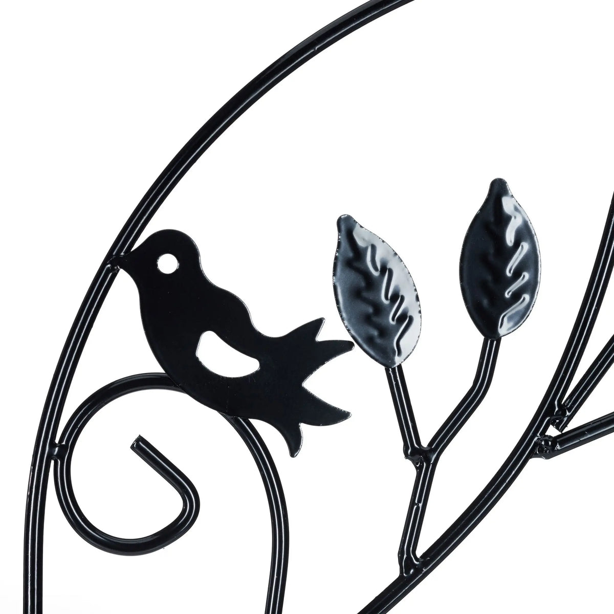 Rankgitter Vogel Schwarz von Relaxdays