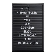 Letterboard 30 x 45cm Schwarz von Relaxdays