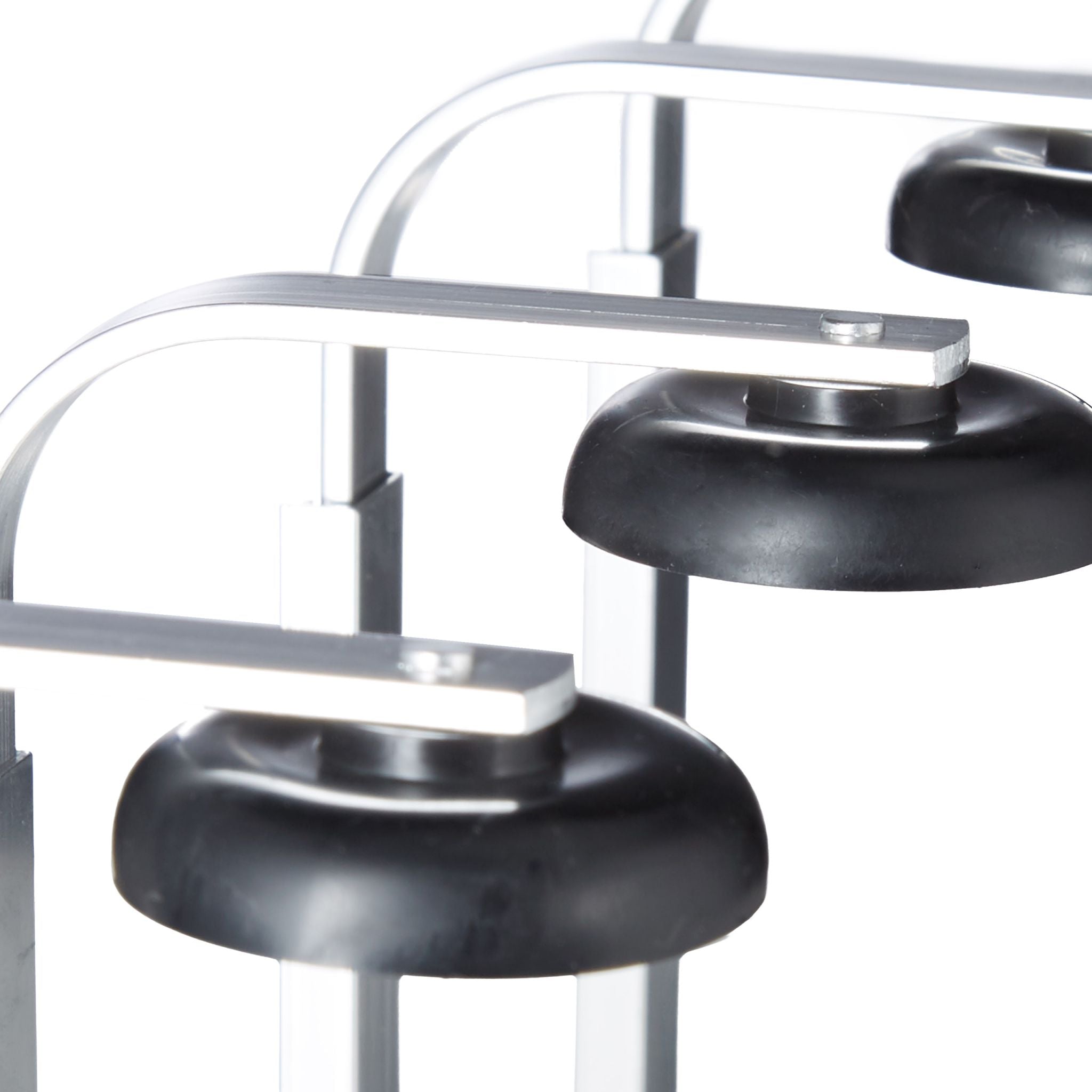 Barbutler Wand 8 Flaschen Schwarz-Silber von Relaxdays
