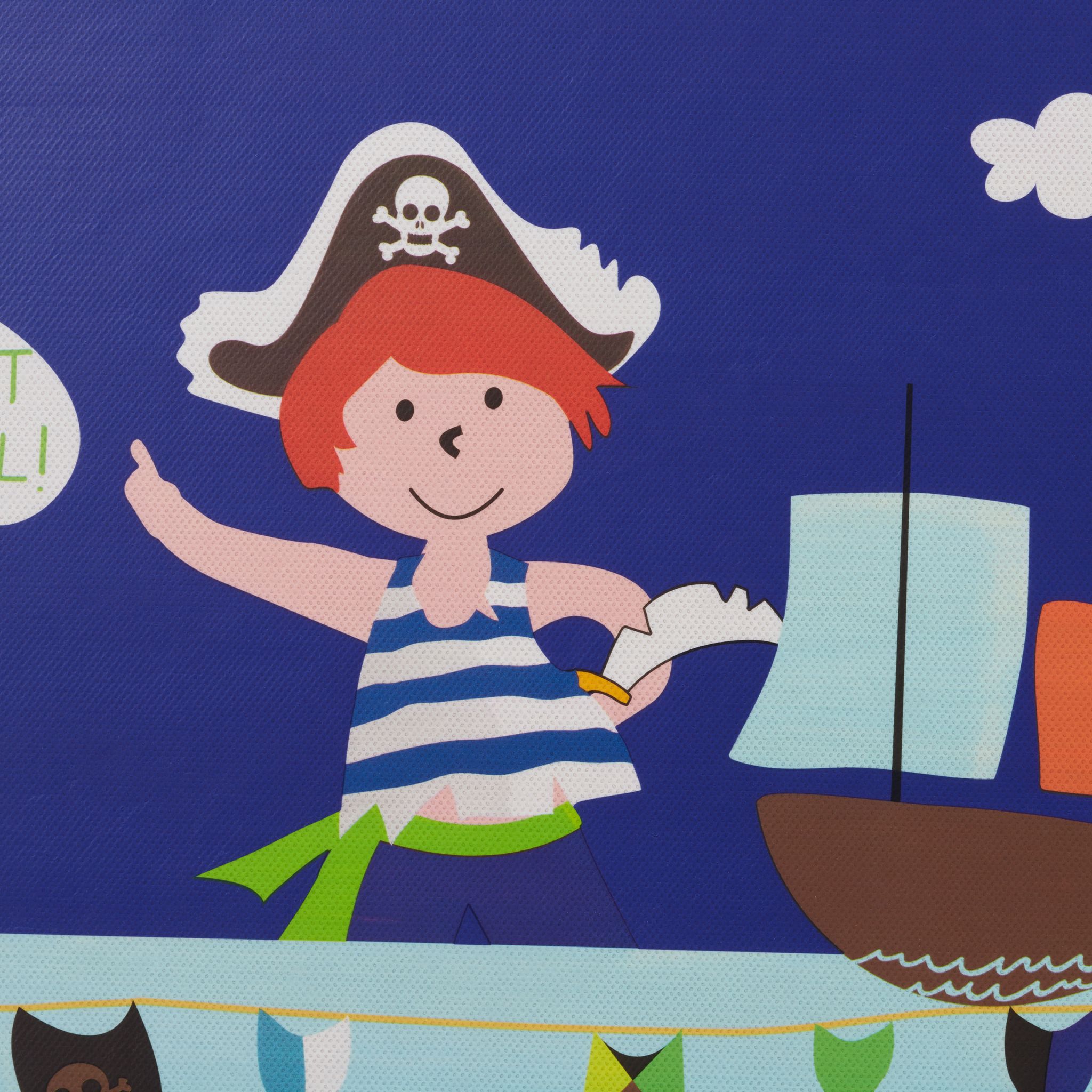 Sitzbox für Kinder Dunkelblau-Gelb-Hellblau von Relaxdays