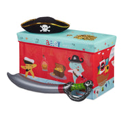 Sitzbox für Kinder Gelb-Hellblau-Rot von Relaxdays