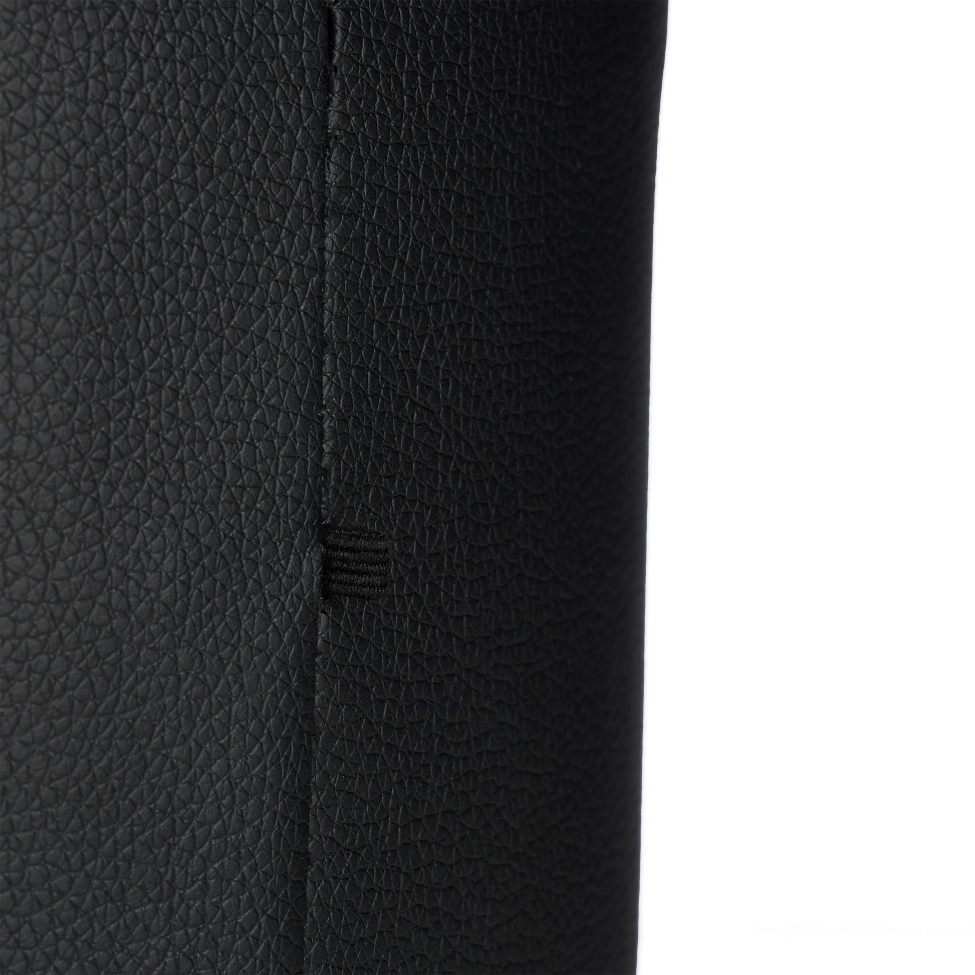Hocker Kunstleder Hellbraun-Schwarz von Relaxdays