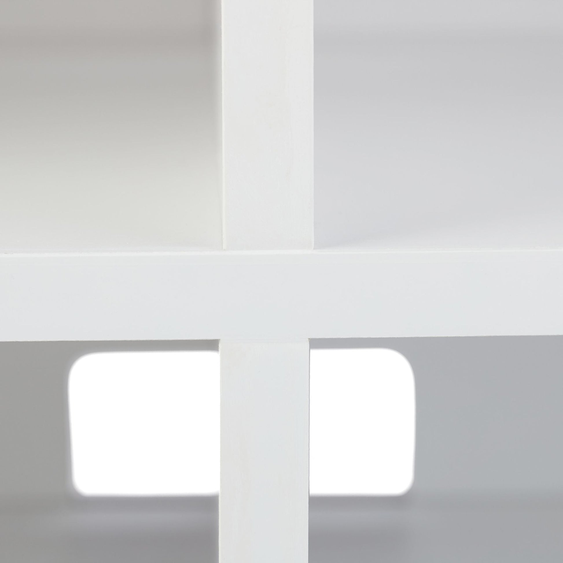 TV Board mit 4 Fächern rollbar Weiss von Relaxdays