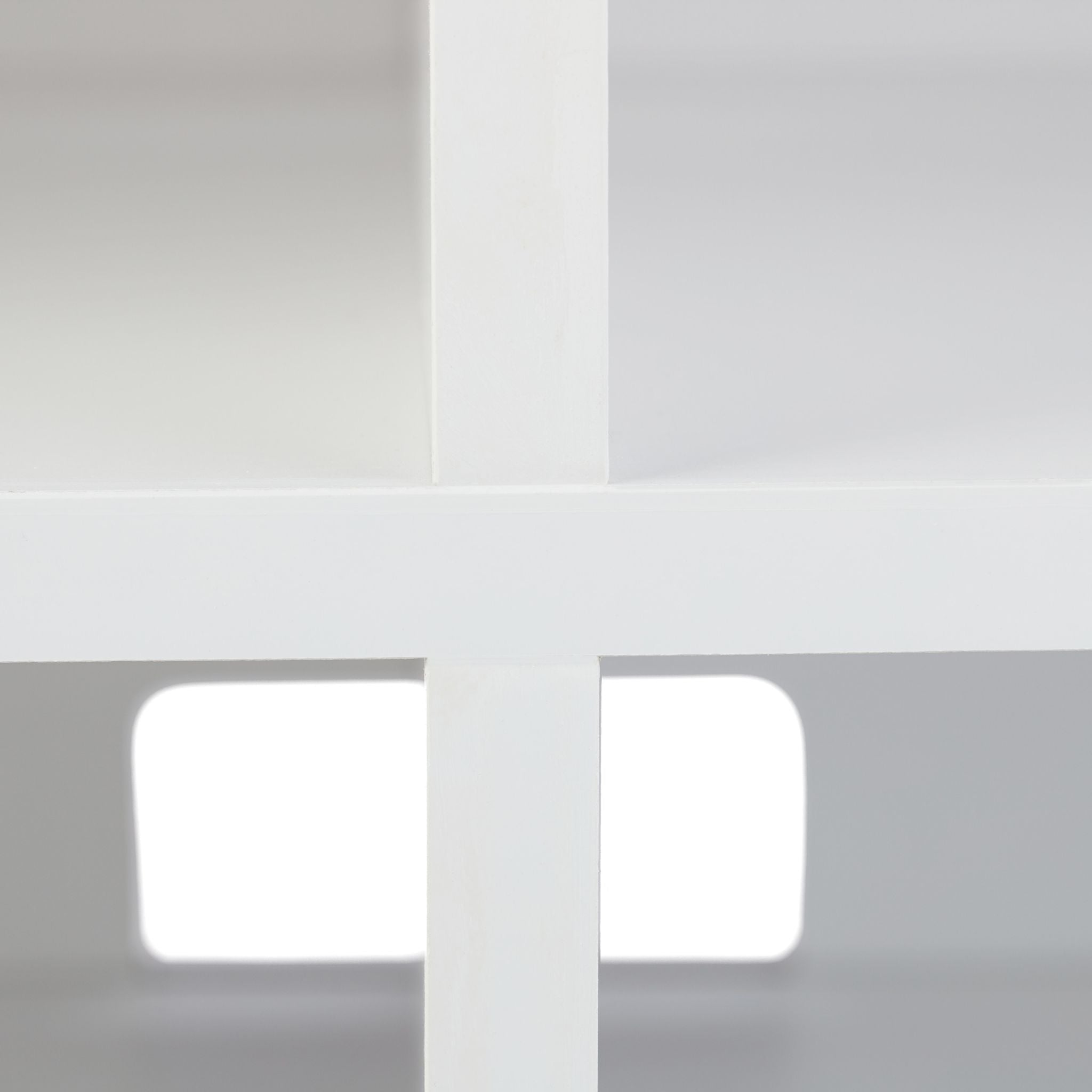 TV Board mit 4 Fächern rollbar Weiss von Relaxdays