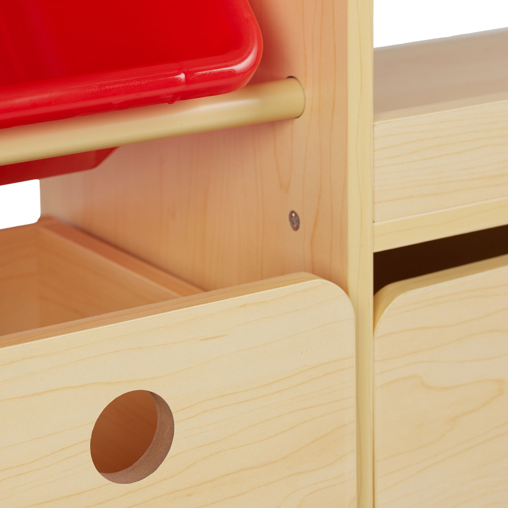 Kinderregal für Spielzeug Hellbraun von Relaxdays