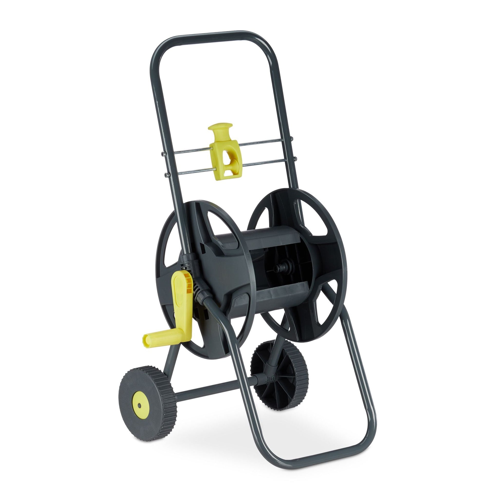 Schlauchwagen 45m Gelb-Schwarz von Relaxdays
