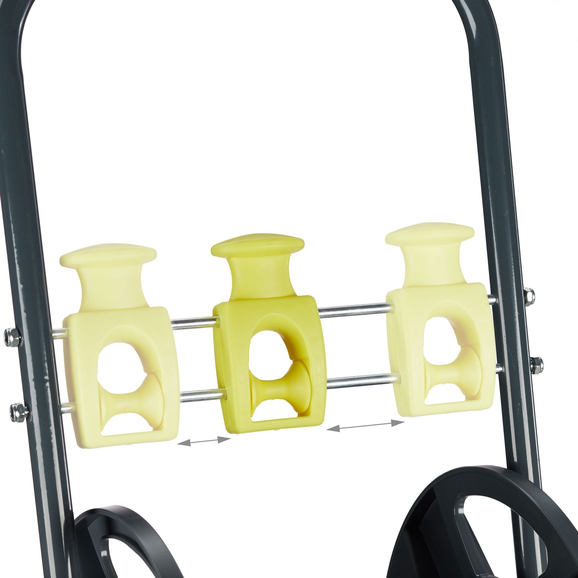 Schlauchwagen 45m Gelb-Schwarz von Relaxdays