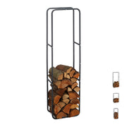 Kaminholzregal Metall Anthrazit von Relaxdays