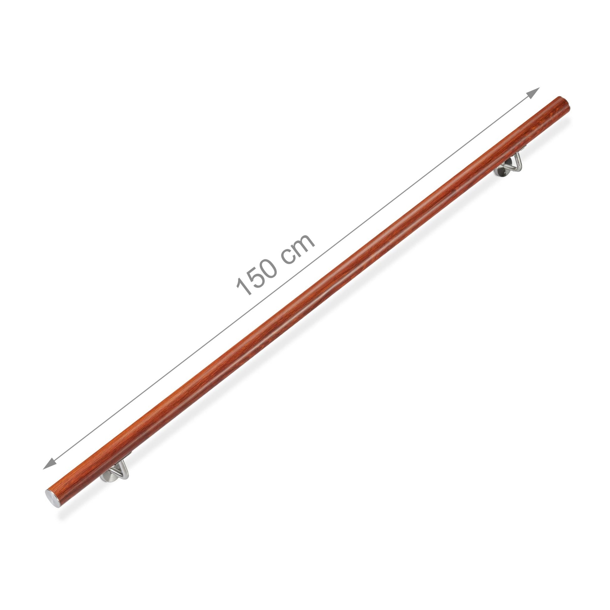 Handlauf Aluminium Eiche-Optik Braun-Silber von Relaxdays