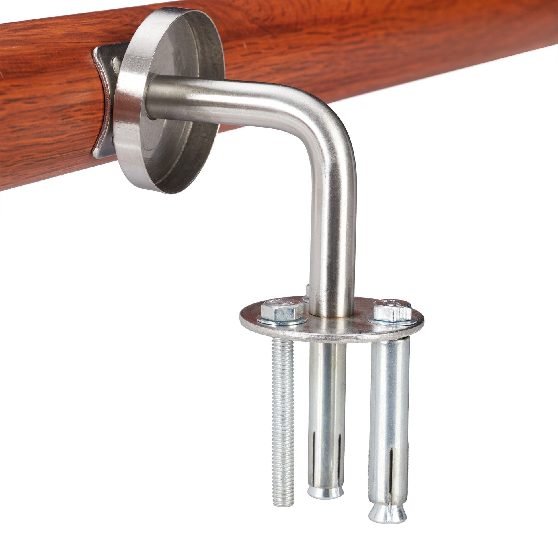 Handlauf Aluminium Eiche-Optik Braun-Silber von Relaxdays