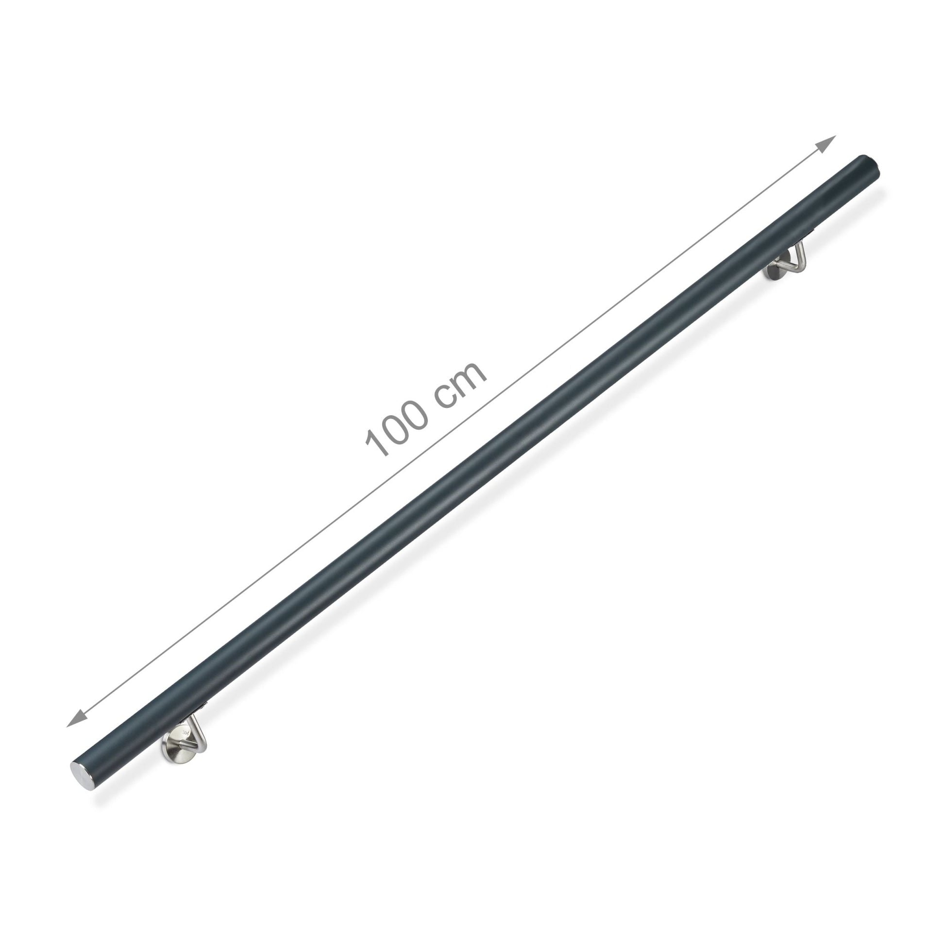Handlauf Aluminium Anthrazit-Silber von Relaxdays
