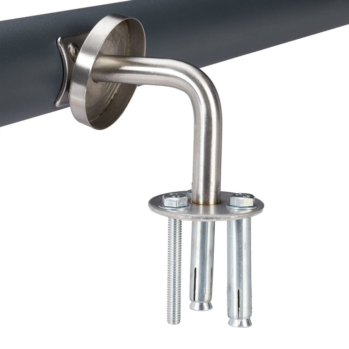Handlauf Aluminium Anthrazit-Silber von Relaxdays