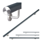 Handlauf Aluminium Anthrazit-Silber von Relaxdays