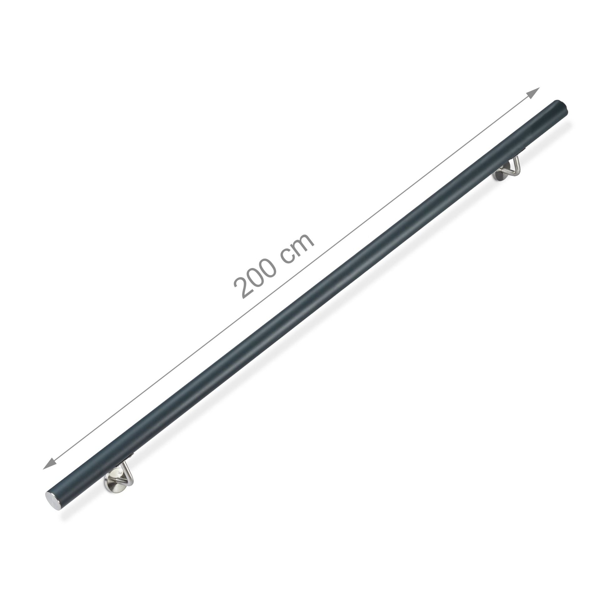 Handlauf Aluminium Anthrazit-Silber von Relaxdays