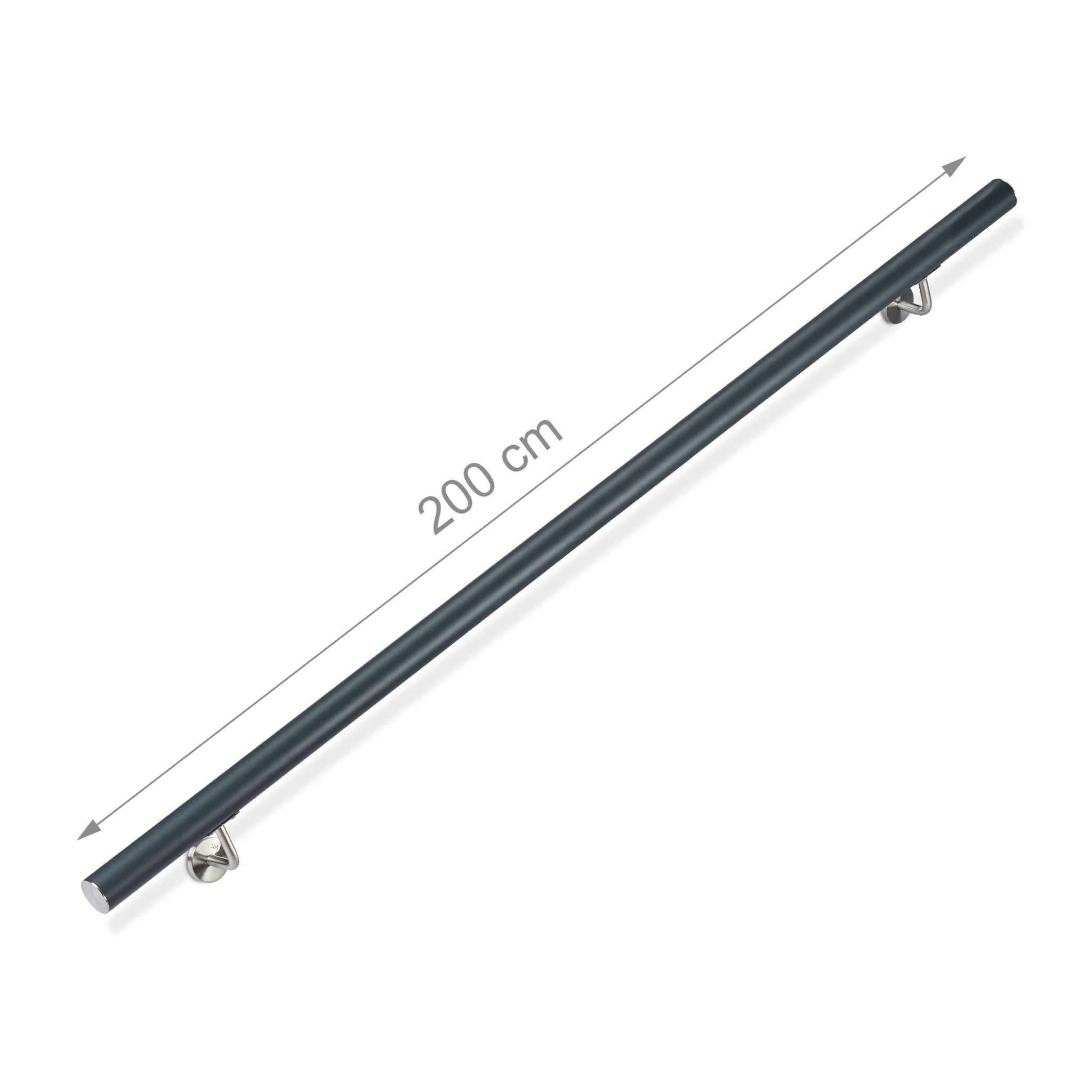 Handlauf Aluminium Anthrazit-Silber von Relaxdays