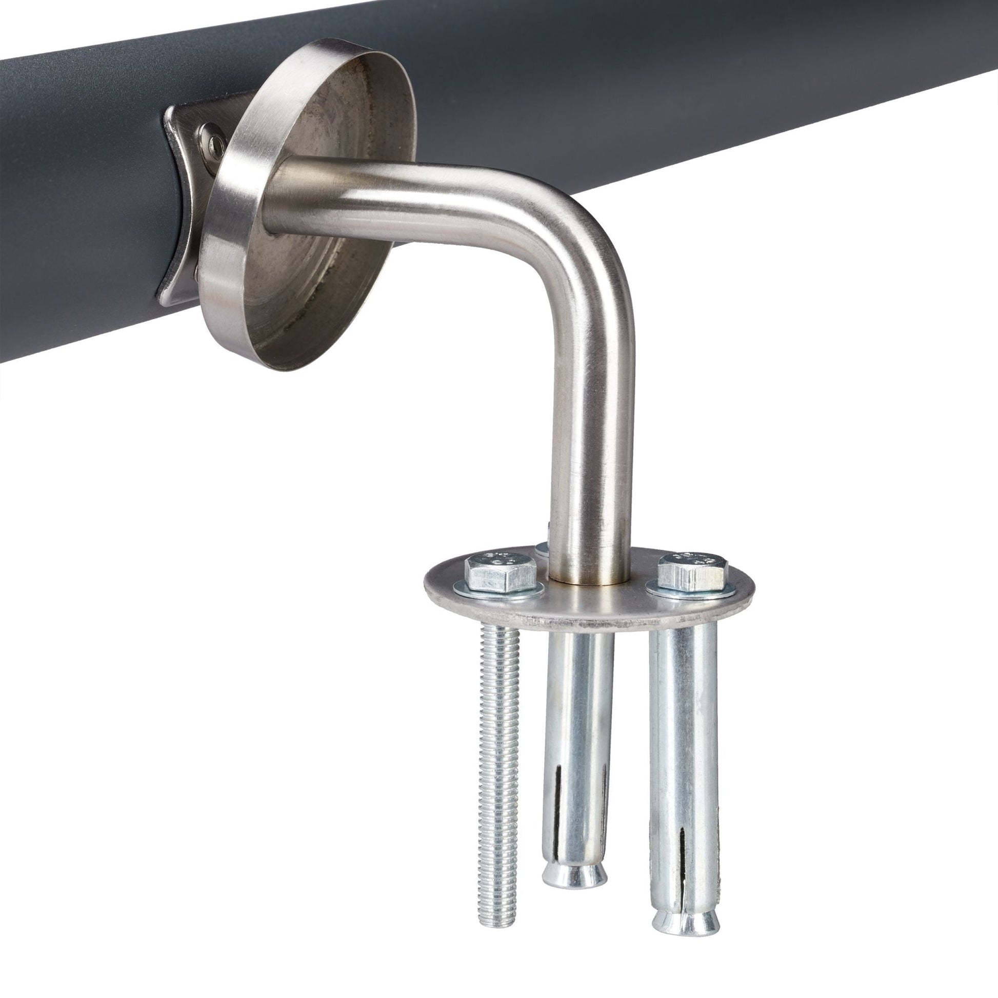 Handlauf Aluminium Anthrazit-Silber von Relaxdays