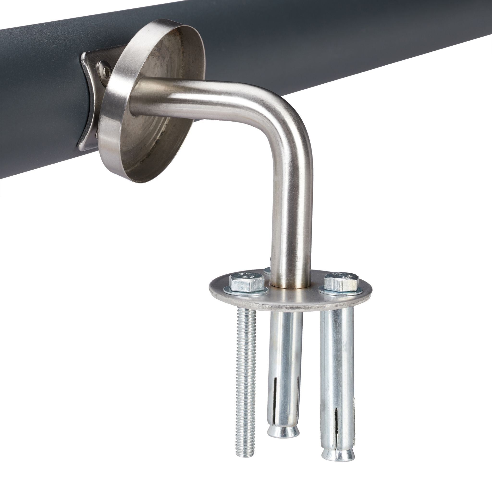 Handlauf Aluminium Anthrazit-Silber von Relaxdays