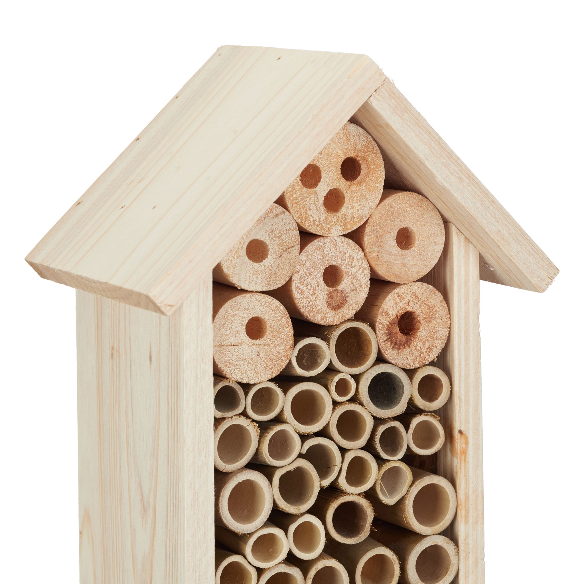 Insektenhotel mit Erdspiess Hellbraun von Relaxdays