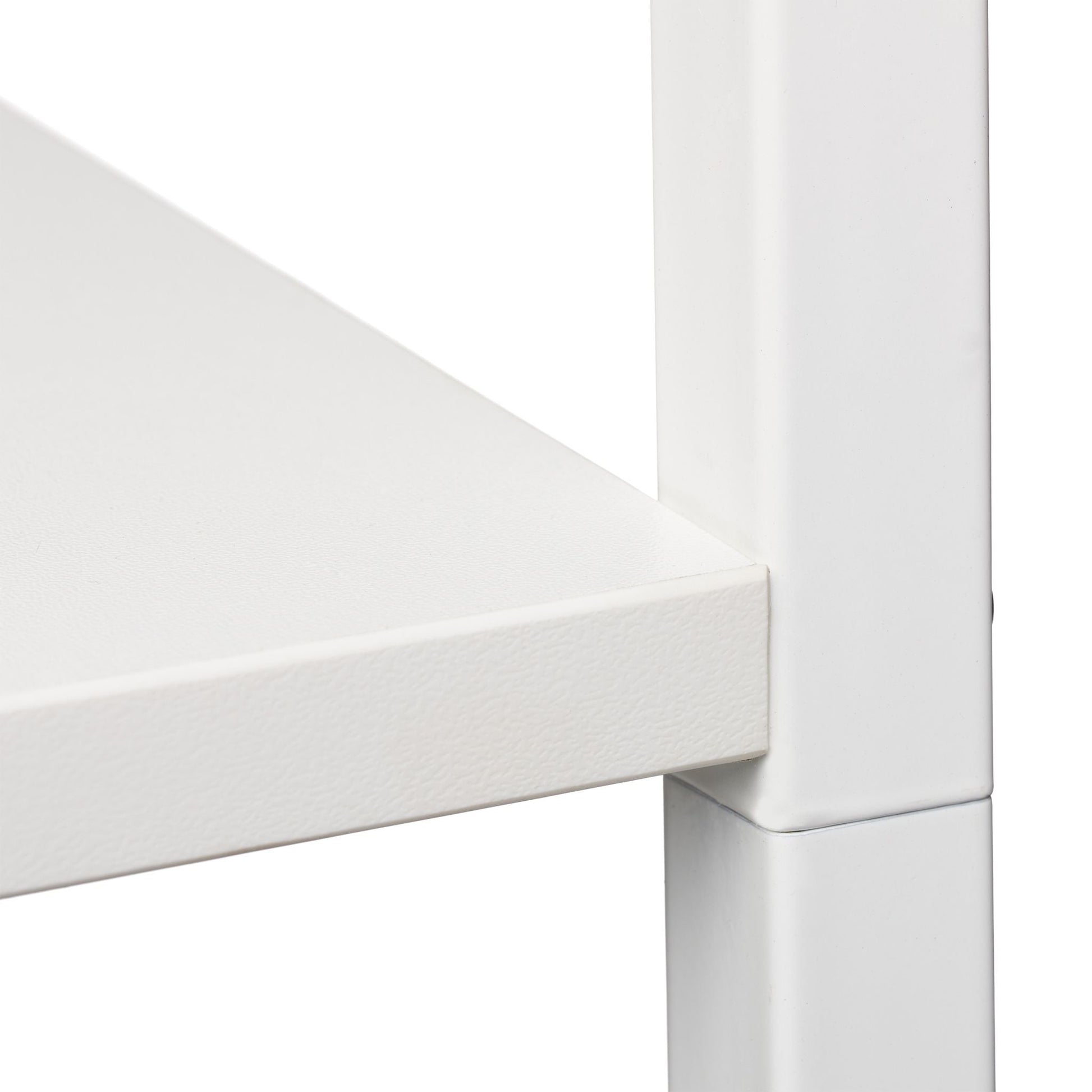 Standregal mit 4 Ablagen Weiss von Relaxdays
