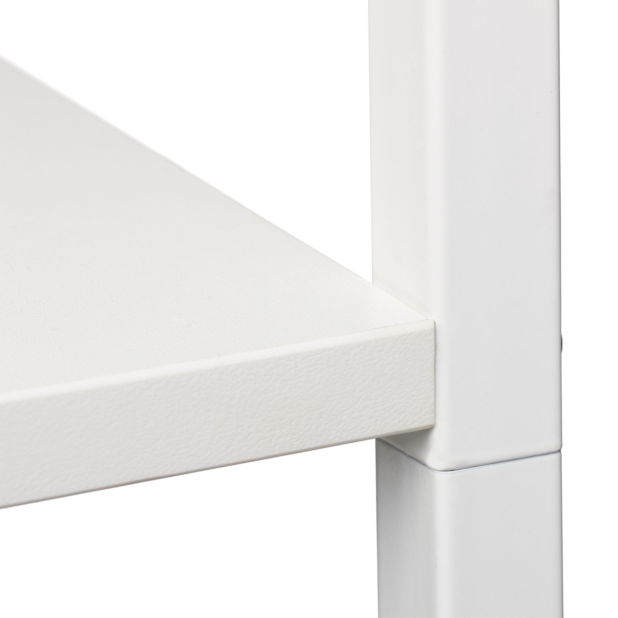Standregal mit 4 Ablagen Weiss von Relaxdays