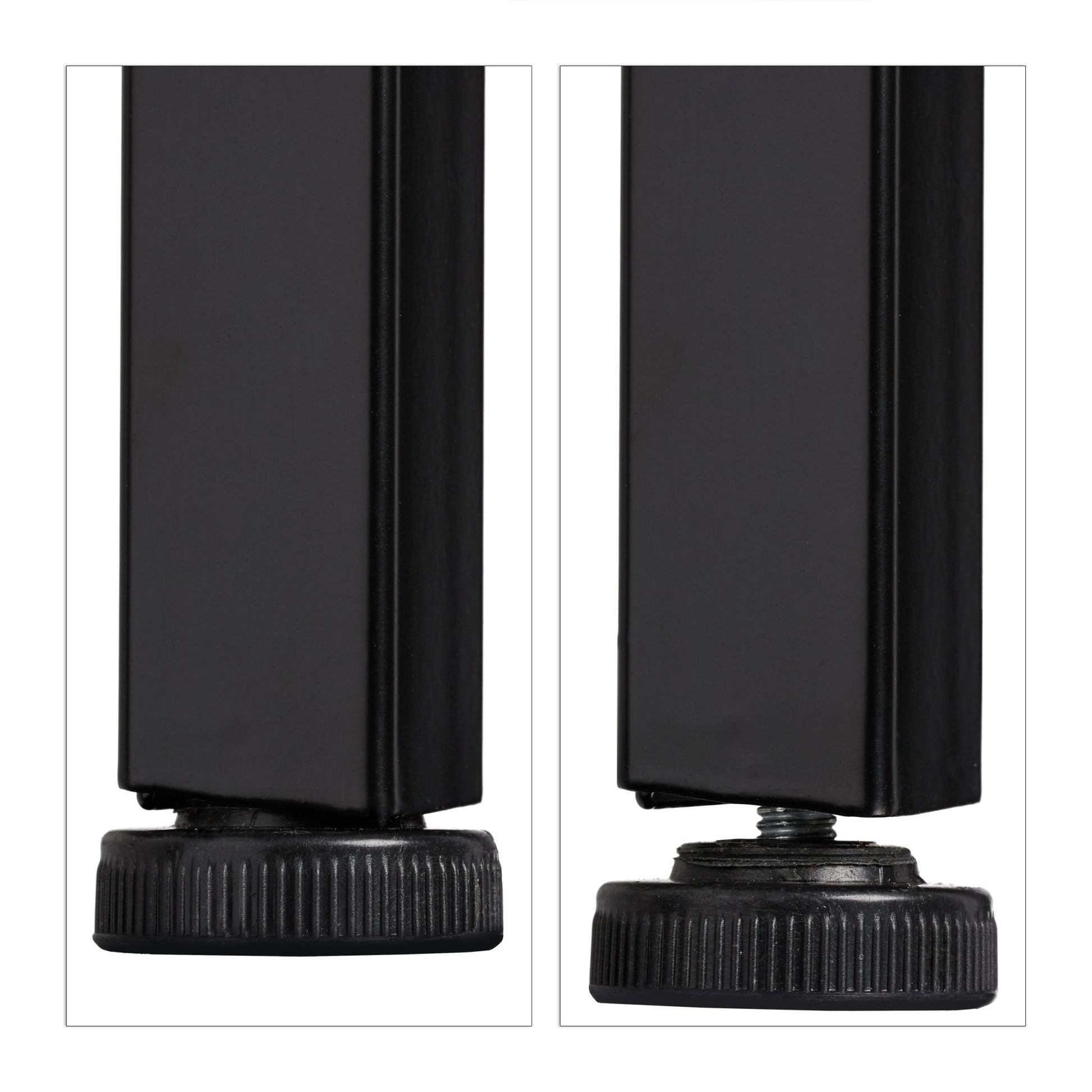 Standregal mit 4 Ablagen Braun-Schwarz von Relaxdays