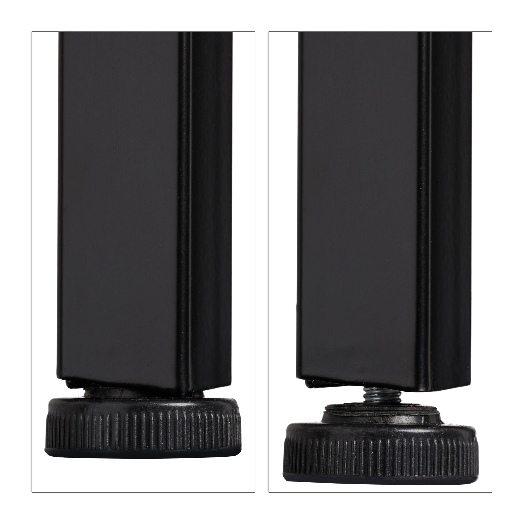 Standregal mit 4 Ablagen Braun-Schwarz von Relaxdays