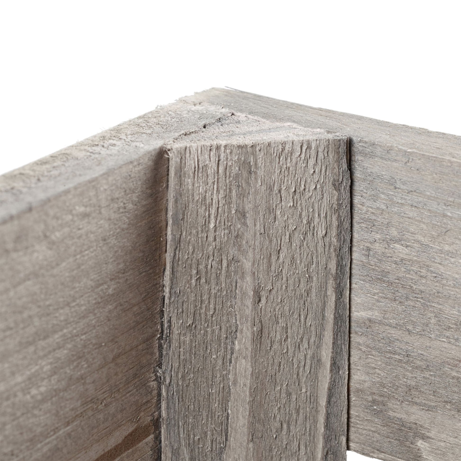 Shabby Holzkiste 4er-Set Grau von Relaxdays