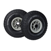 Sackkarrenrad 3.00-4 luftbereift 2er-Set Schwarz-Grau von Relaxdays